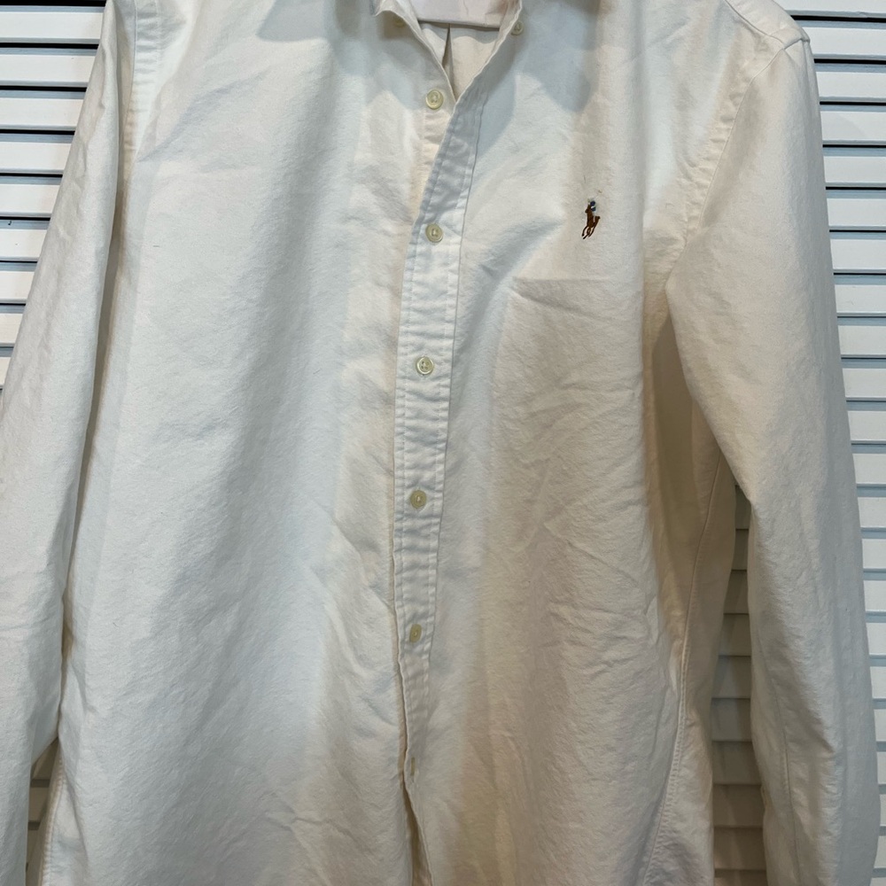 Ralph Lauren White Custom Fit Shirt